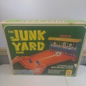 Vintage 1975 Ideal The Junk Yard Game Pinball Action Incomplete